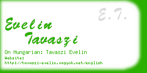 evelin tavaszi business card